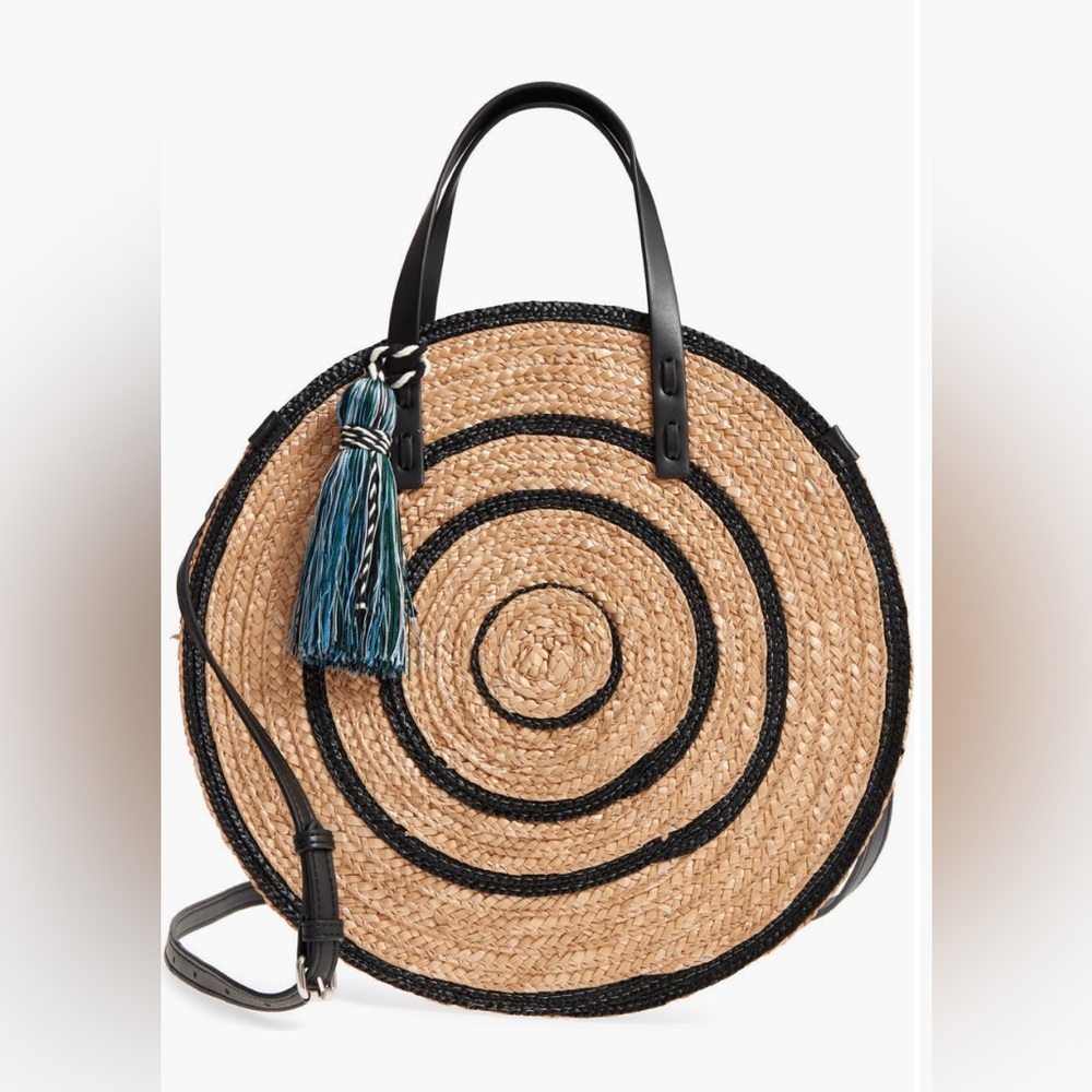 Rebecca Minkoff Woven Straw Circle Tote